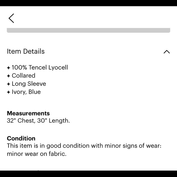 Not for sale ✨ Rails Ivory Button-up with Blue Stars ✨ - Picture 6 of 6